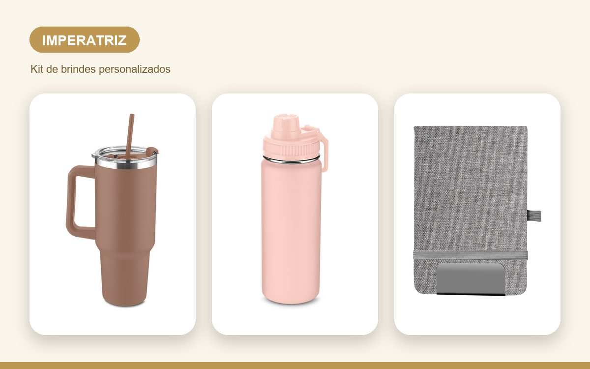 Brindes personalizados com a sua marca — Brindes Corporativos em Imperatriz: Kits para Empresas