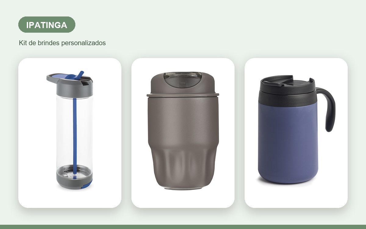 Brindes personalizados com a sua marca — Brindes corporativos em Ipatinga: kits para o Vale do Aço