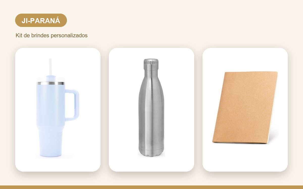 Brindes personalizados com a sua marca — Brindes Corporativos em Ji-Paraná: Kits para Empresas