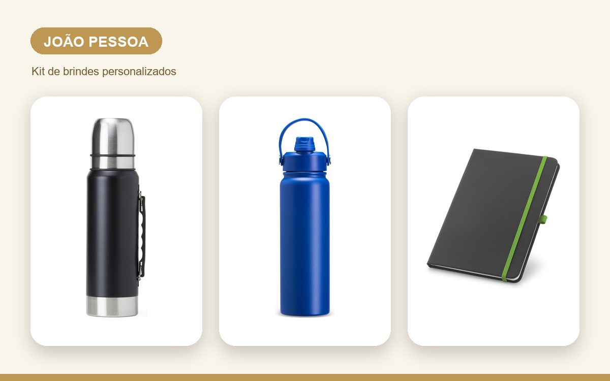 Brindes personalizados com a sua marca — Brindes Corporativos em João Pessoa: Kits para Eventos