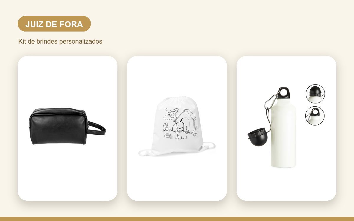 Brindes personalizados com a sua marca — Brindes Corporativos em Juiz de Fora: kits e ações para empresas