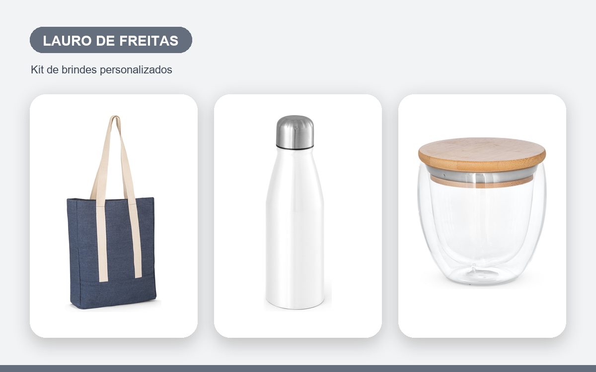 Brindes personalizados com a sua marca — Brindes Corporativos em Lauro de Freitas: Kits para Empresas