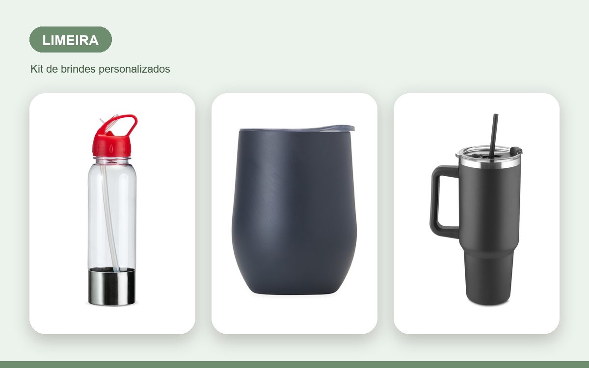 Brindes personalizados com a sua marca — Brindes Corporativos em Limeira: Kits para Empresas