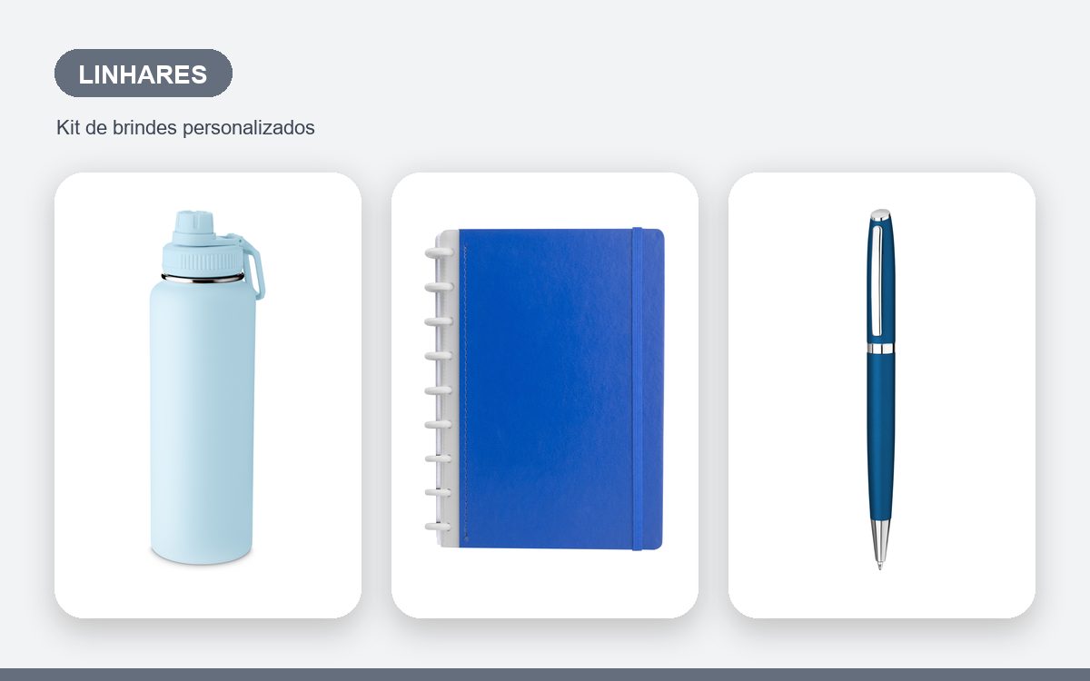 Brindes personalizados com a sua marca — Brindes Corporativos em Linhares: Kits para Empresas