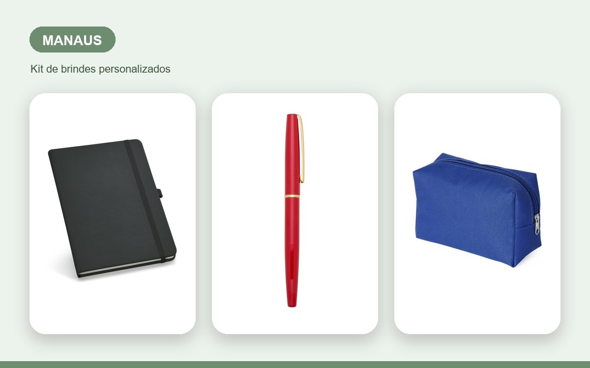 Brindes personalizados com a sua marca — Brindes Corporativos em Manaus: Kits para Empresas