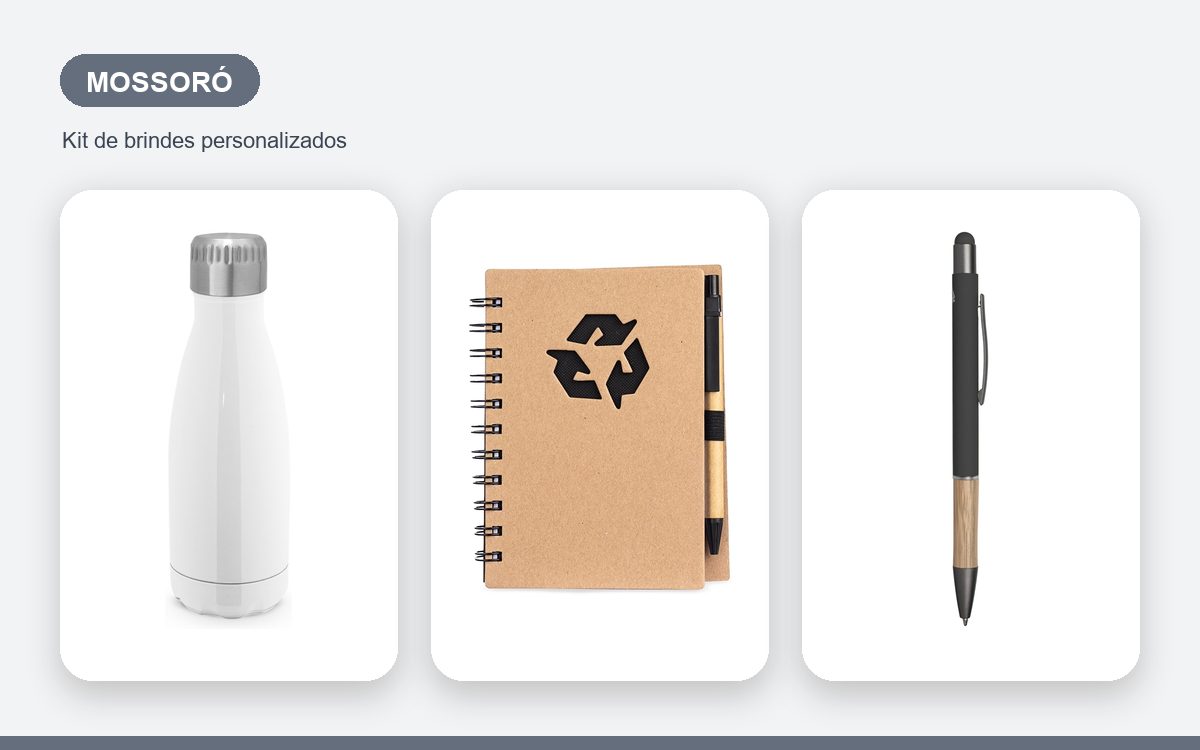 Brindes personalizados com a sua marca — Brindes Corporativos em Mossoró: Kits para Empresas