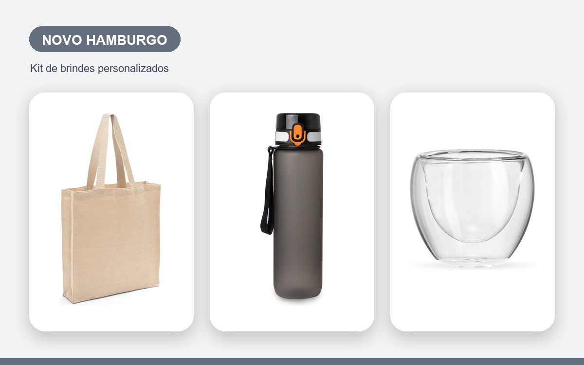 Brindes personalizados com a sua marca — Brindes corporativos em Novo Hamburgo: kits e ações