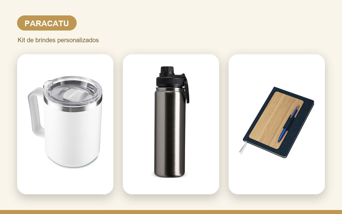 Brindes personalizados com a sua marca — Brindes Corporativos em Paracatu: kits com entrega