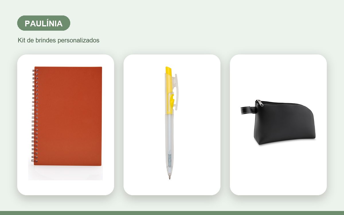 Brindes personalizados com a sua marca — Brindes Corporativos em Paulínia: Kits para Empresas