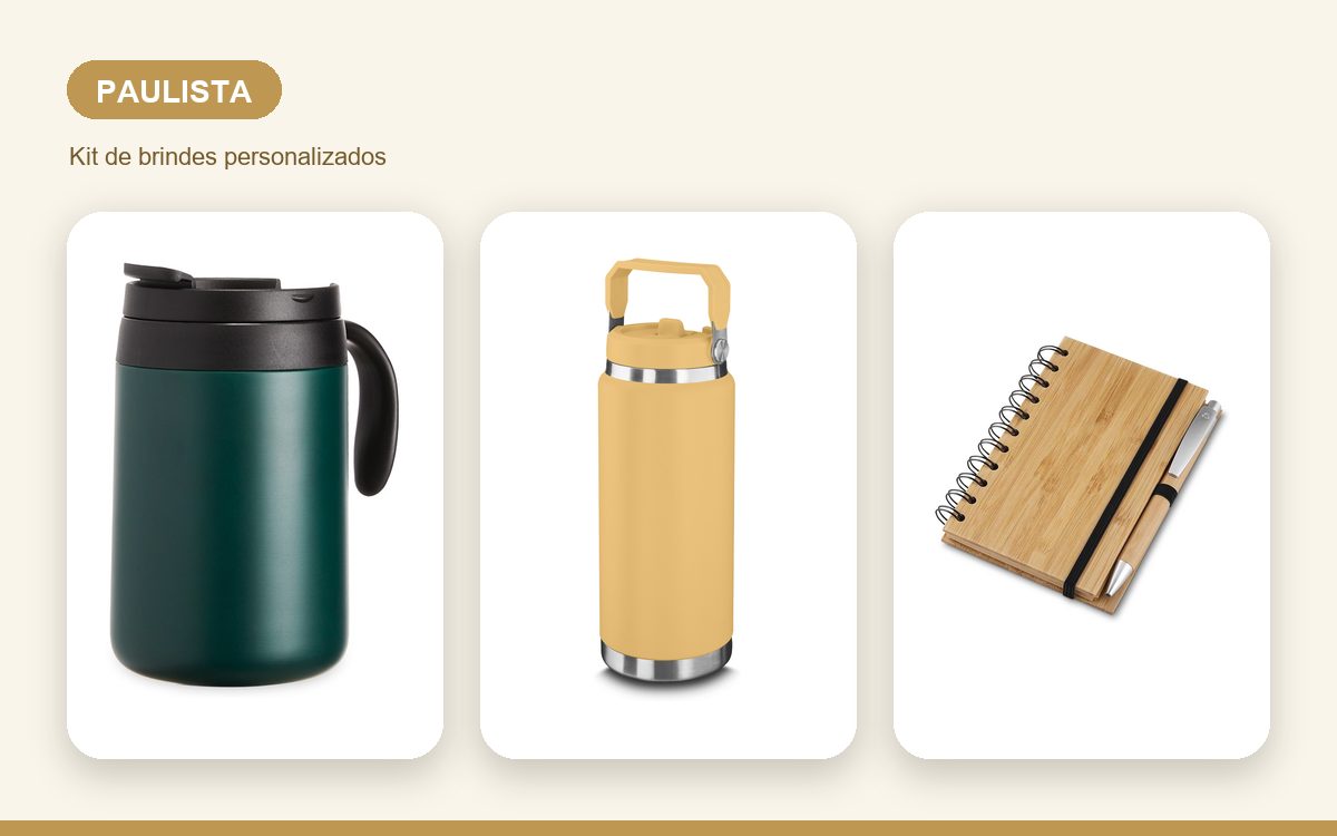 Brindes personalizados com a sua marca — Brindes Corporativos em Paulista: Kits para Empresas