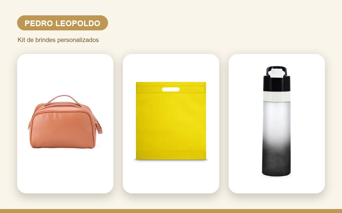 Brindes personalizados com a sua marca — Brindes Corporativos em Pedro Leopoldo: Kits e Ações para Empresas