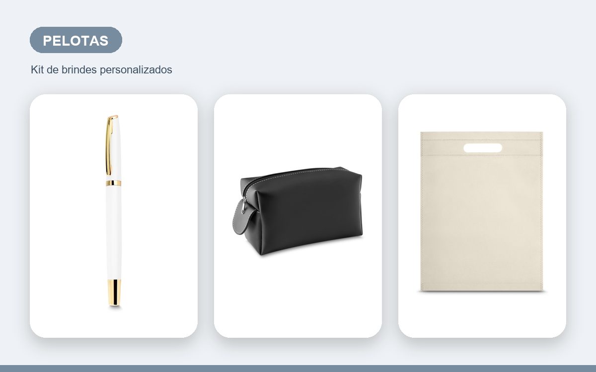 Brindes personalizados com a sua marca — Brindes corporativos em Pelotas: kits para empresas
