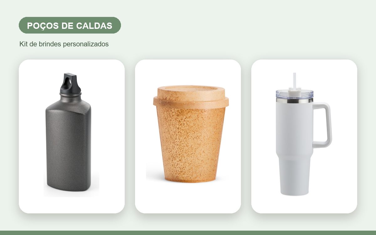 Brindes personalizados com a sua marca — Brindes corporativos em Poços de Caldas: kits e ações para empresas