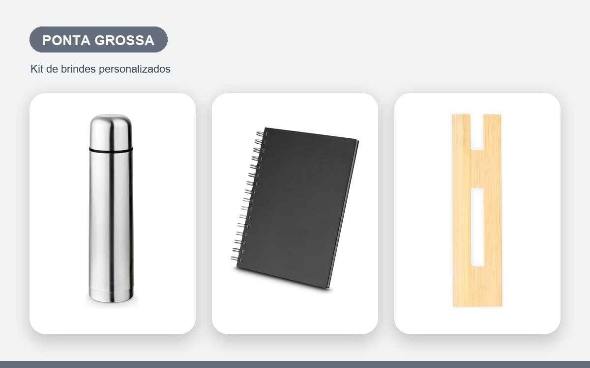 Brindes personalizados com a sua marca — Brindes Corporativos em Ponta Grossa: Kits para Empresas