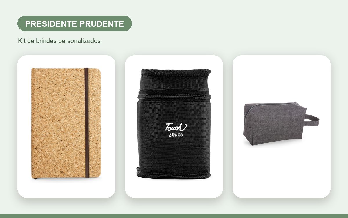 Brindes personalizados com a sua marca — Brindes Corporativos em Presidente Prudente: Kits e Ações