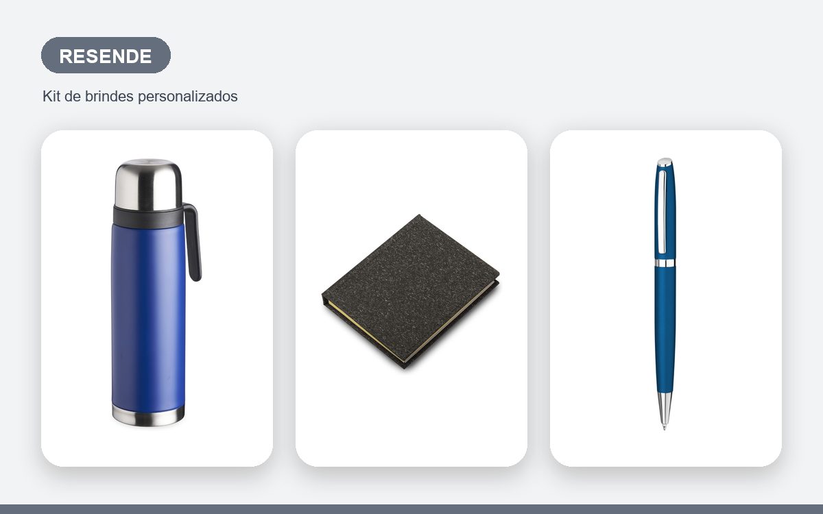 Brindes personalizados com a sua marca — Brindes Corporativos em Resende: Kits para Indústria