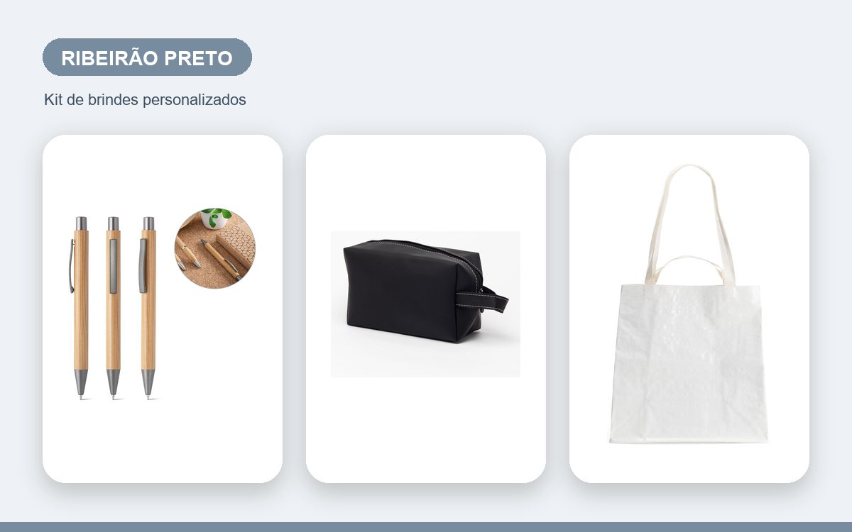 Brindes personalizados com a sua marca — Brindes corporativos em Ribeirão Preto: kits para empresas
