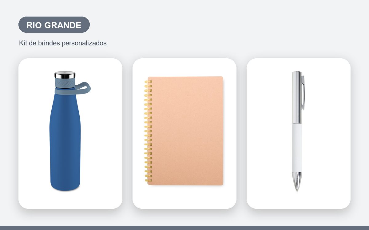 Brindes personalizados com a sua marca — Brindes Corporativos em Rio Grande: Kits para Empresas