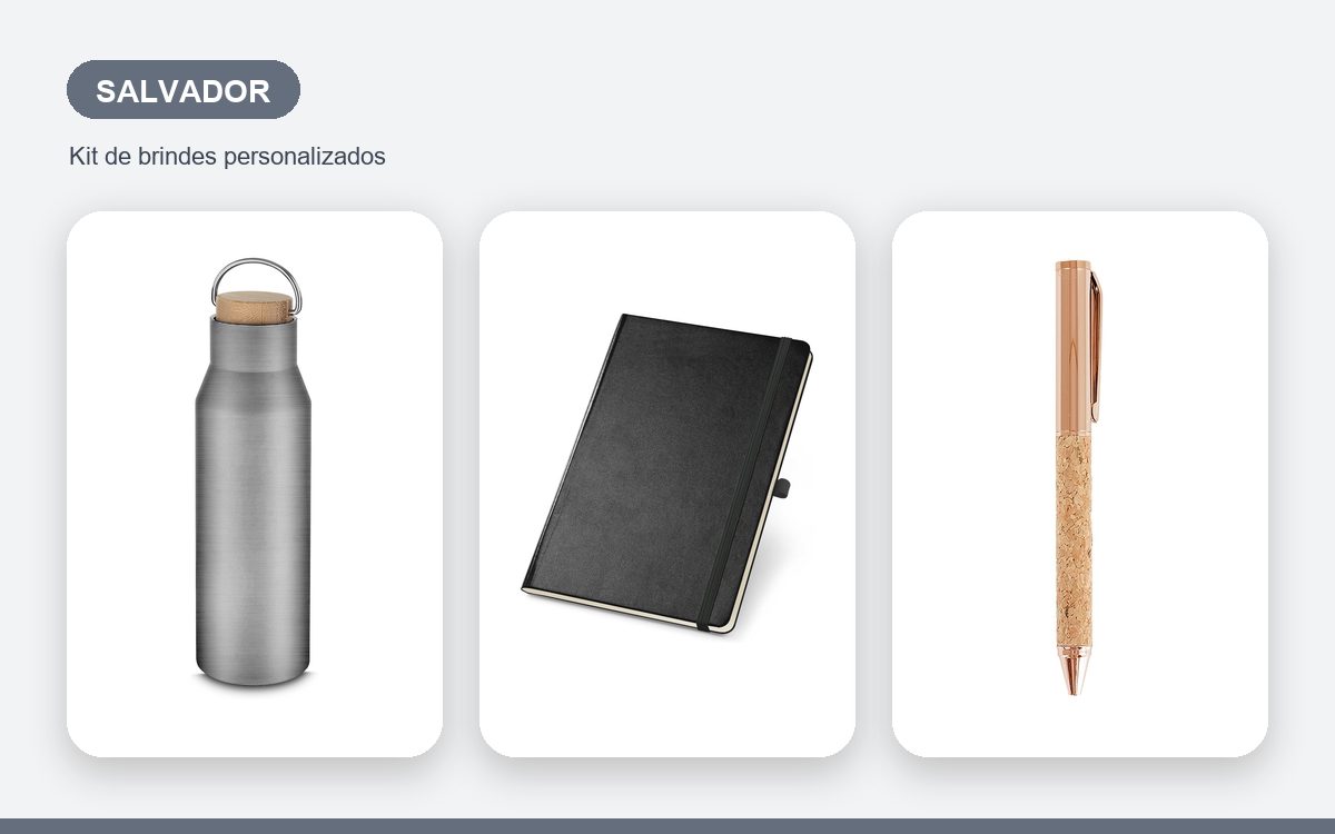 Brindes personalizados com a sua marca — Brindes Corporativos em Salvador: Kits para Empresas