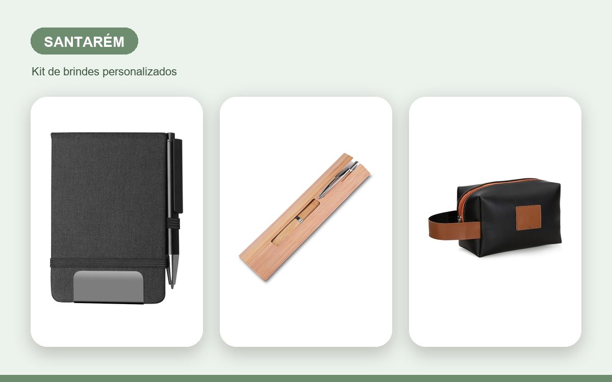 Brindes personalizados com a sua marca — Brindes Corporativos em Santarém: Kits para Empresas