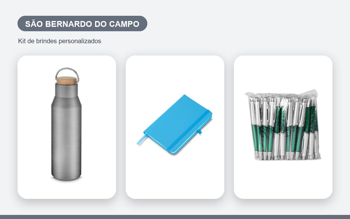 Brindes personalizados com a sua marca — Brindes Corporativos em São Bernardo do Campo: Kits
