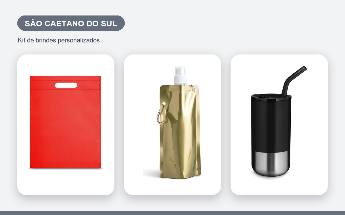 Brindes personalizados com a sua marca — Brindes corporativos em São Caetano do Sul: kits e ações