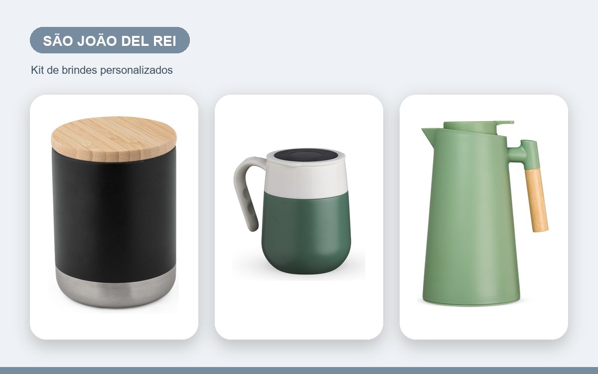 Brindes personalizados com a sua marca — Brindes Corporativos em São João Del Rei: kits e ações