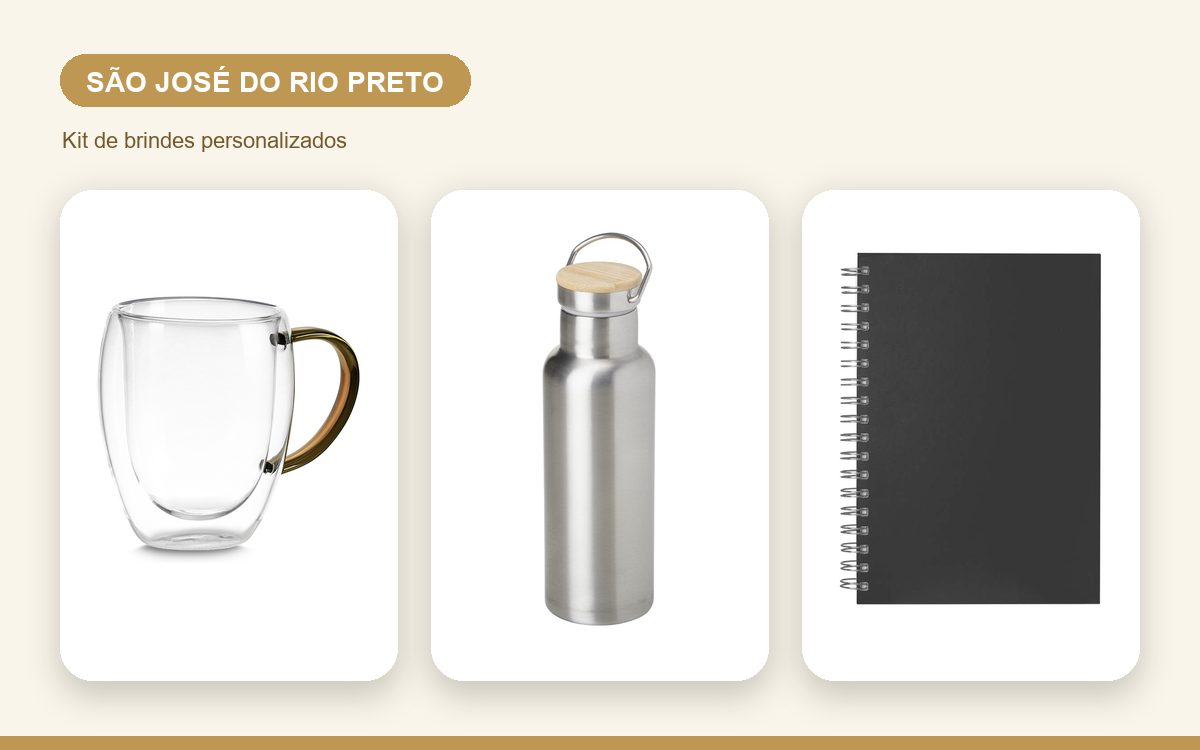 Brindes personalizados com a sua marca — Brindes Corporativos em São José do Rio Preto: Kits