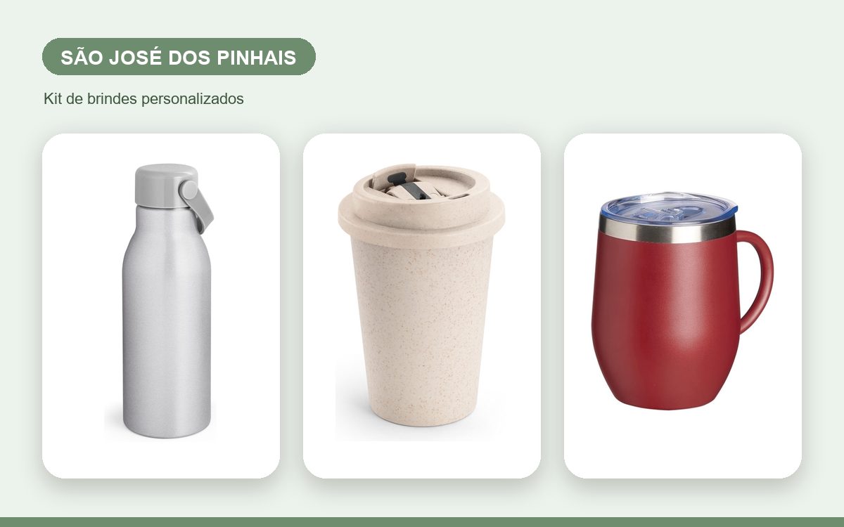 Brindes personalizados com a sua marca — Brindes corporativos em São José dos Pinhais: kits