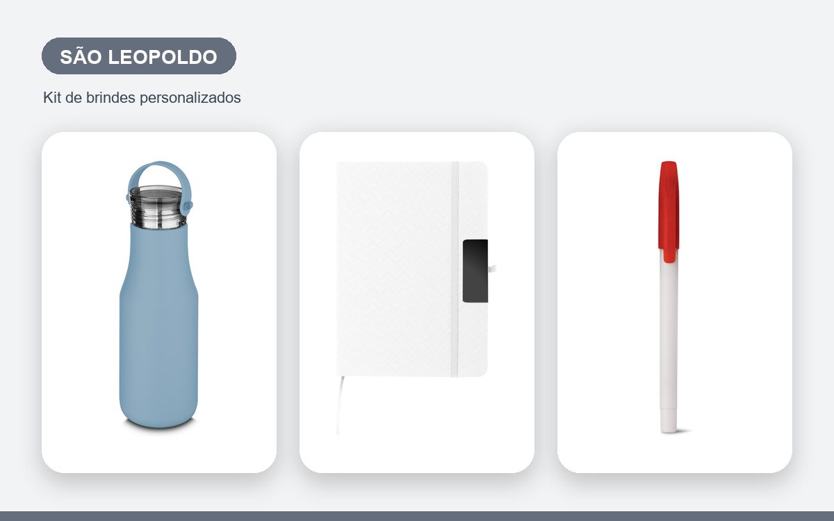 Brindes personalizados com a sua marca — Brindes Corporativos em São Leopoldo: Kits para Empresas