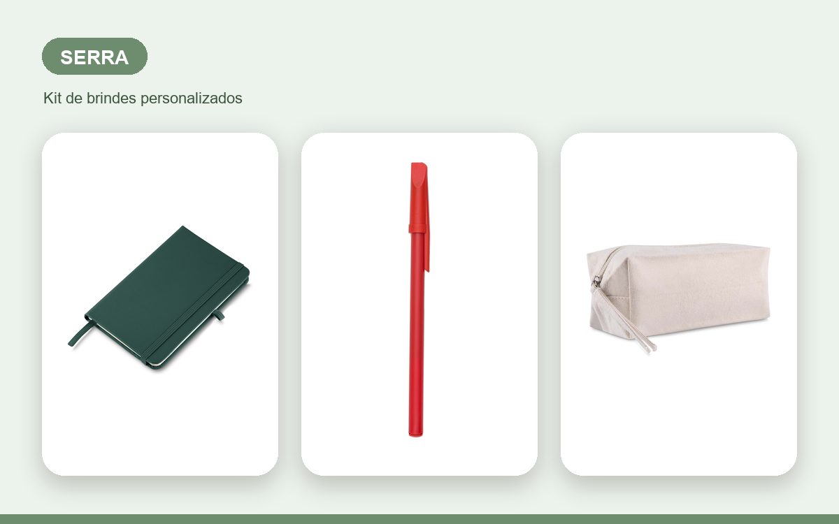 Brindes personalizados com a sua marca — Brindes Corporativos em Serra: Kits para sua Empresa