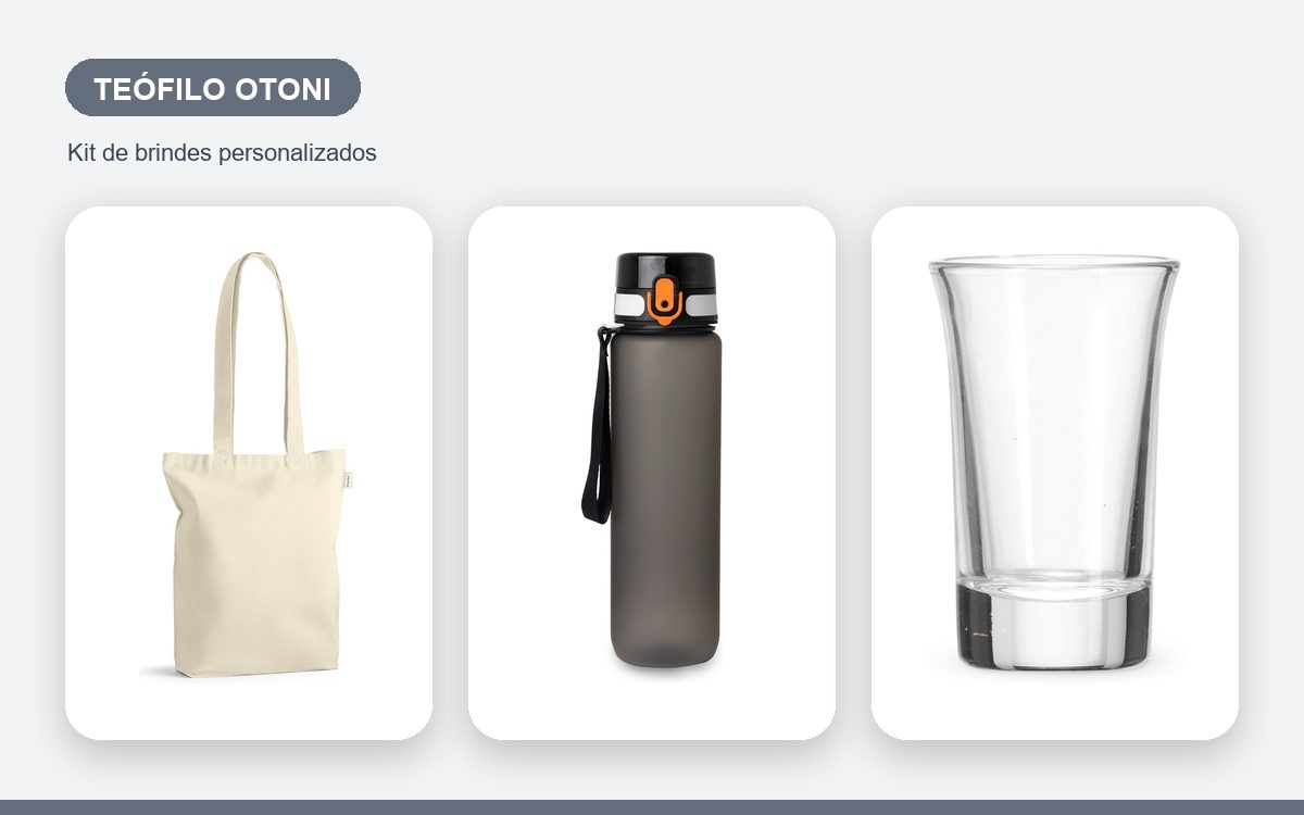 Brindes personalizados com a sua marca — Brindes corporativos em Teófilo Otoni: kits e ações para empresas