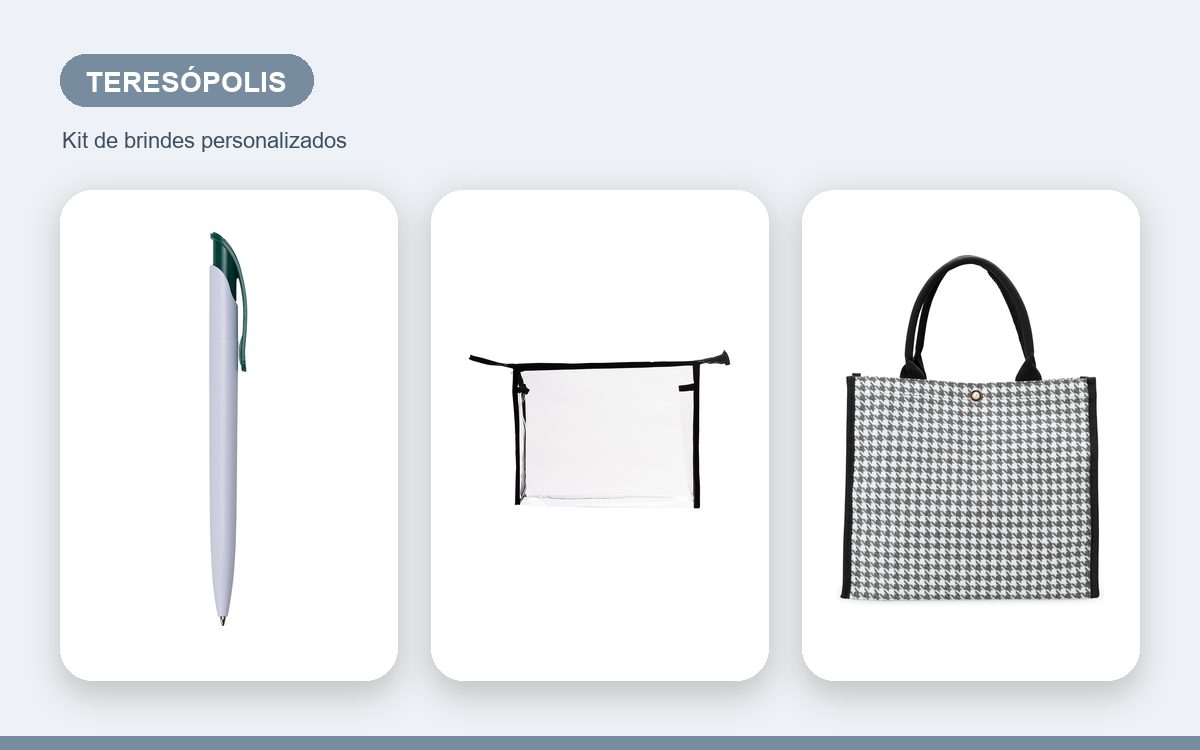 Brindes personalizados com a sua marca — Brindes Corporativos em Teresópolis: Kits para Eventos