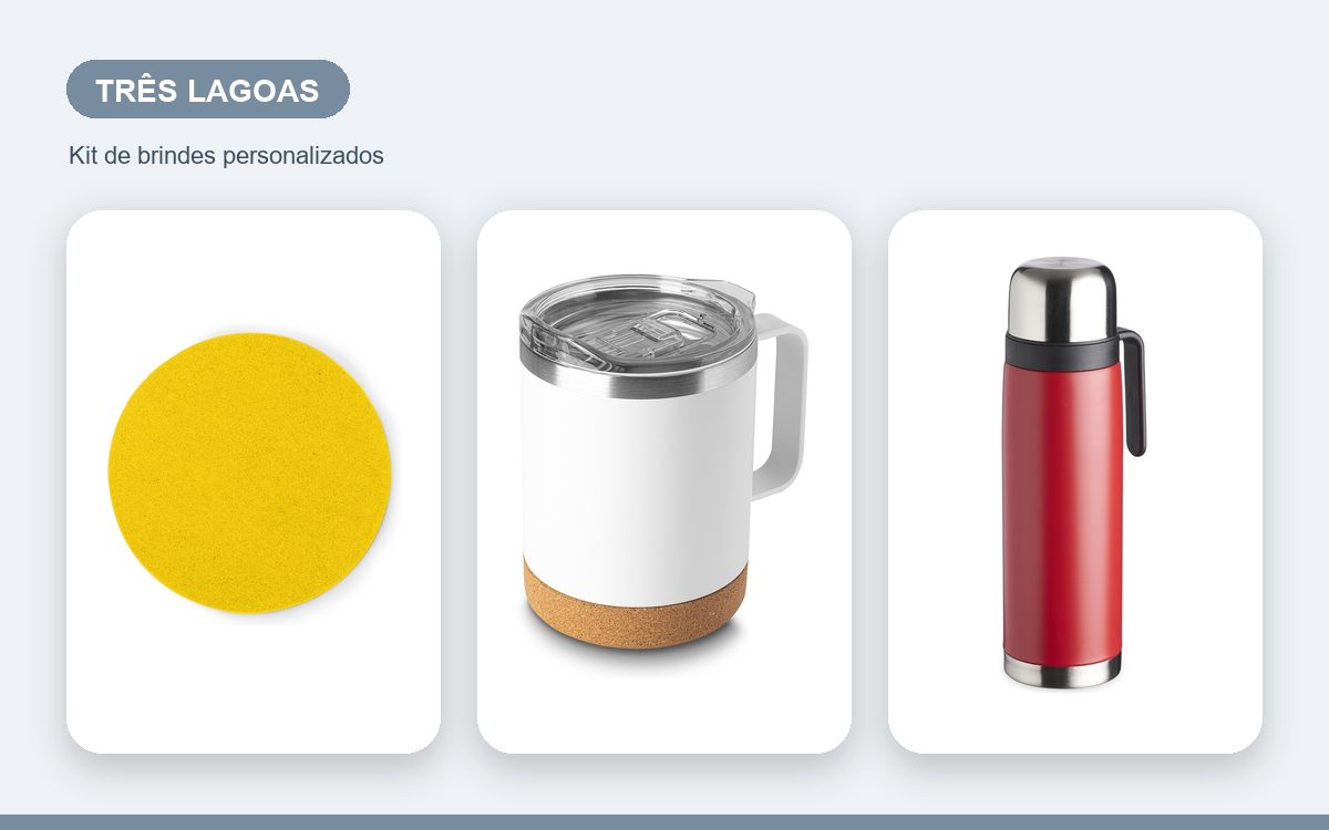 Brindes personalizados com a sua marca — Brindes Corporativos em Três Lagoas: Kits para Empresas