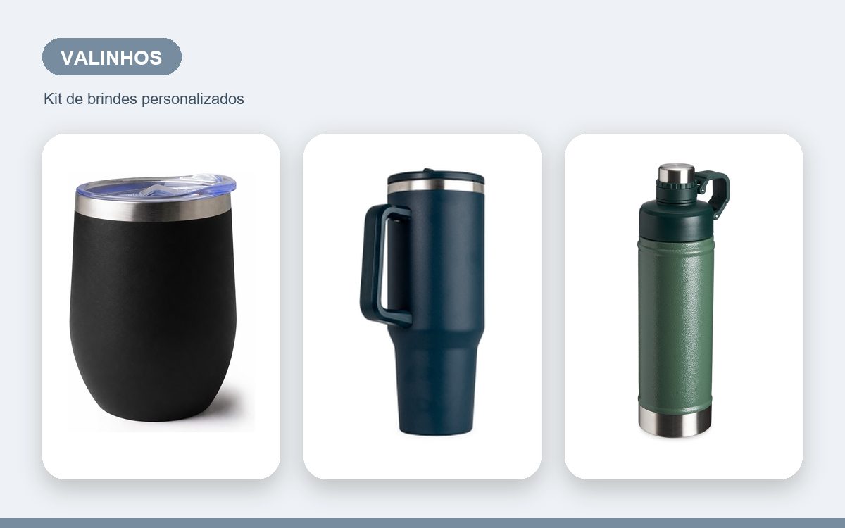 Brindes personalizados com a sua marca — Brindes Corporativos em Valinhos: Kits para Empresas