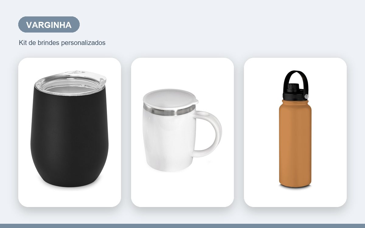 Brindes personalizados com a sua marca — Brindes Corporativos em Varginha: kits e ações para empresas locais