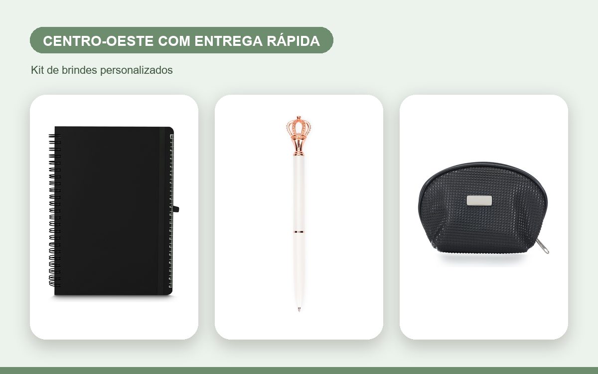 Brindes personalizados com a sua marca — Brindes Corporativos no Centro-Oeste com Entrega Rápida