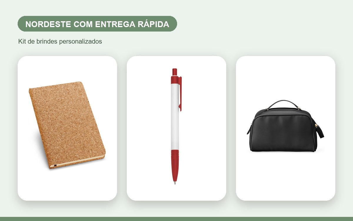 Brindes personalizados com a sua marca — Brindes Corporativos no Nordeste com Entrega Rápida