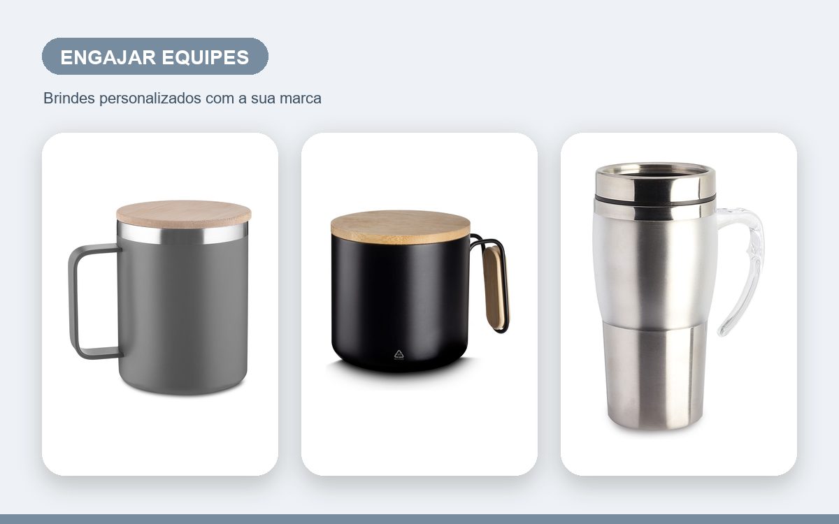 Brindes personalizados com a sua marca — Brindes em ações de endomarketing para engajar equipes