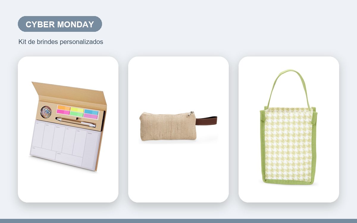 Kit de brindes personalizados — Brindes para a Cyber Monday: Tecnologia que Converte