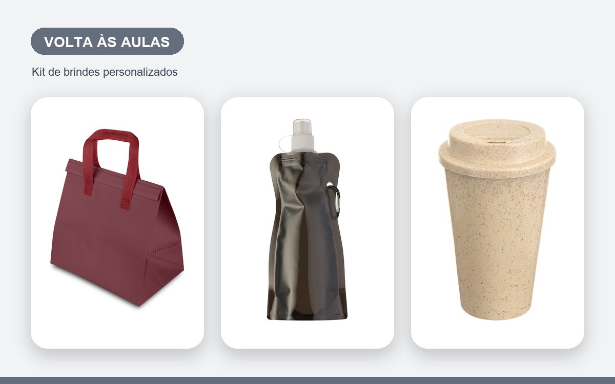 Kit de brindes personalizados — Brindes para a Volta às Aulas: ideias para empresas