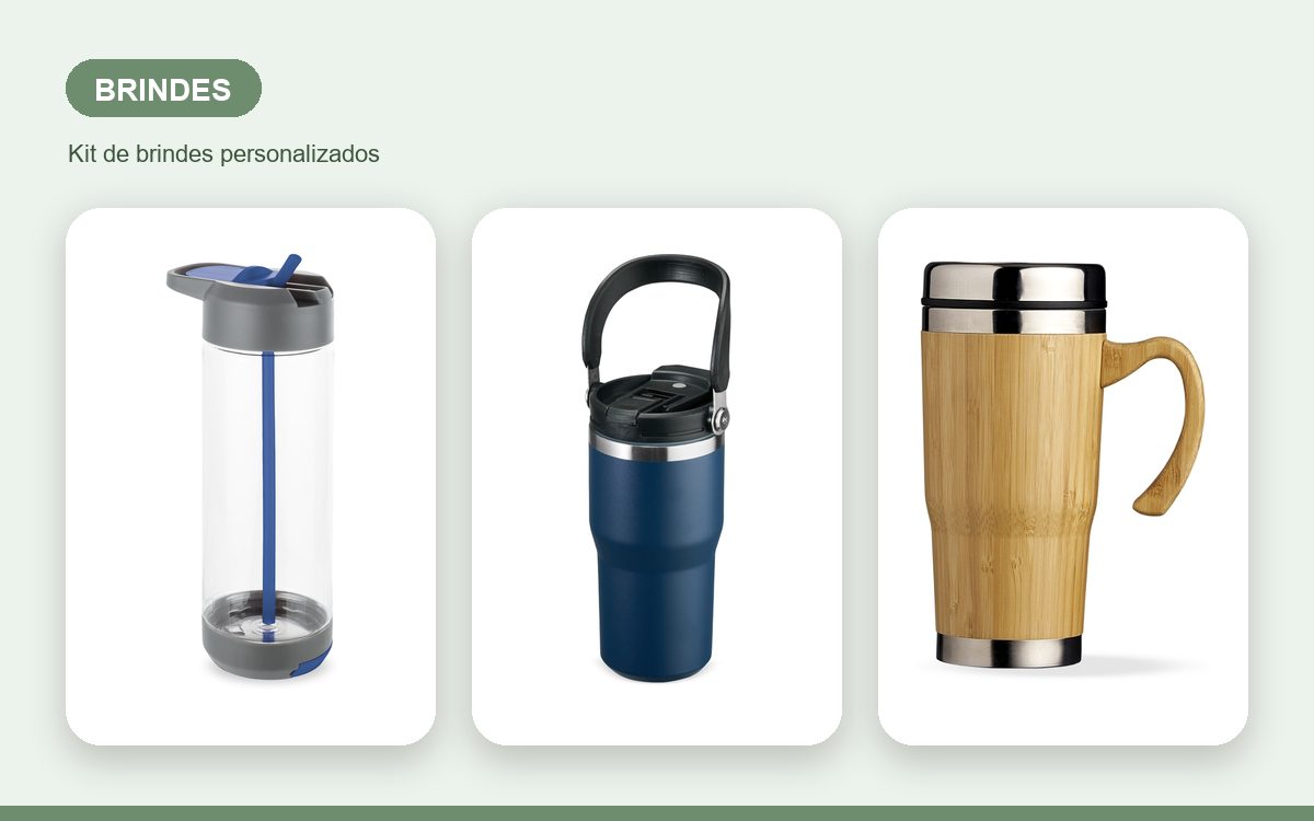 Kit de brindes personalizados — Brindes para Confraternização de Equipe: União e Diversão