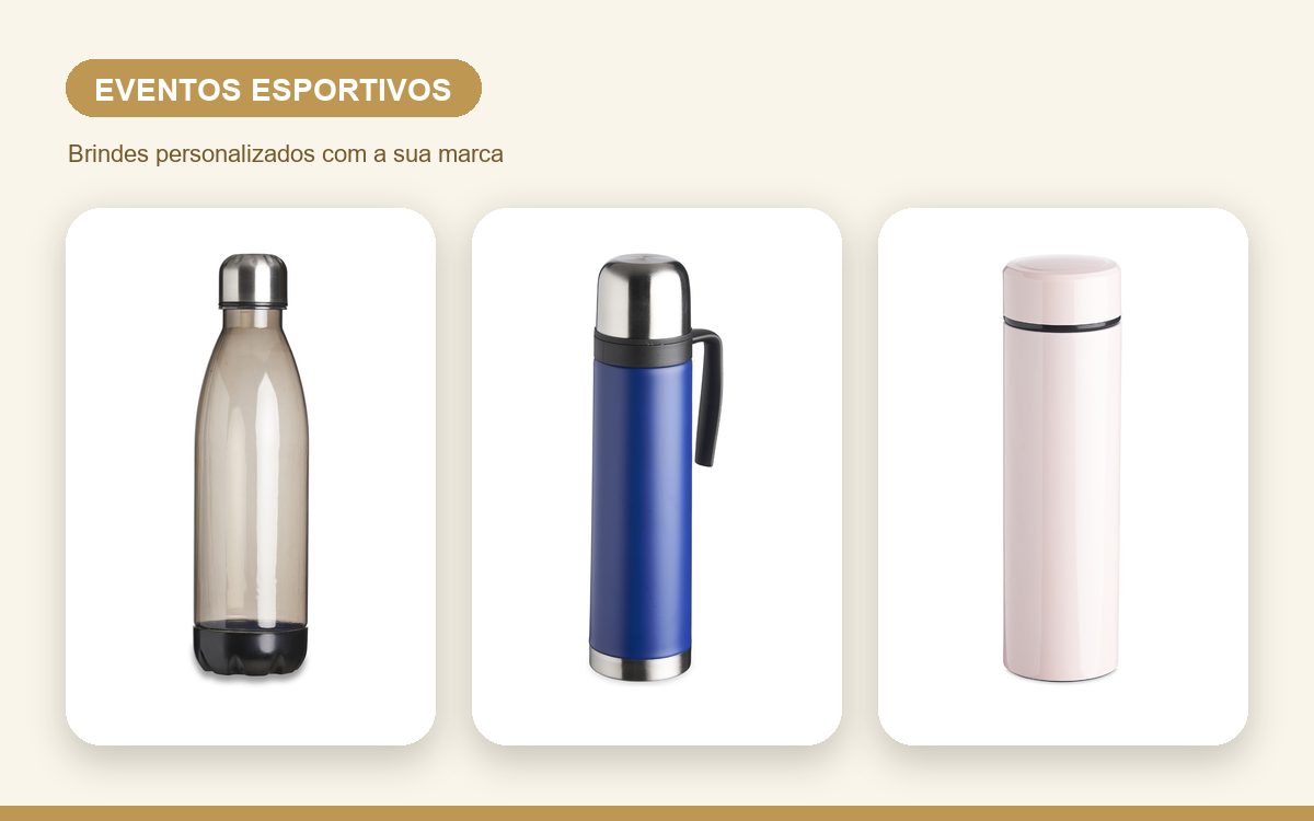 Brindes personalizados com a sua marca — Brindes para eventos esportivos: garrafas, toalhas e muito mais