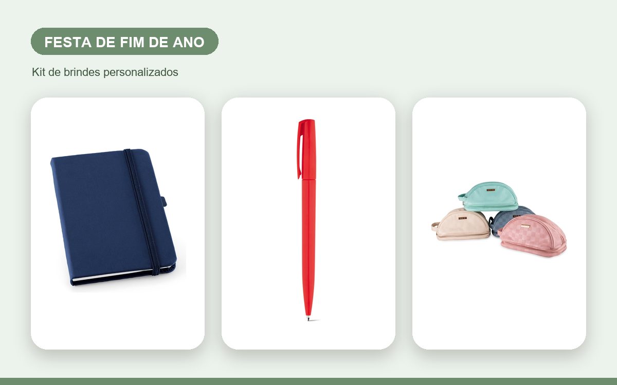 Brindes personalizados com a sua marca — Ideias de Brindes para a Festa de Fim de Ano da Empresa