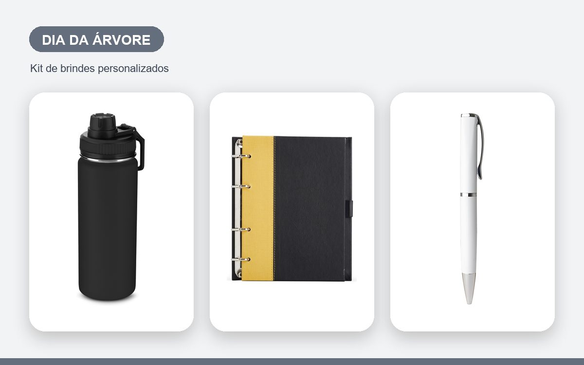 Kit de brindes personalizados — Brindes para o Dia da Árvore: ideias para empresas