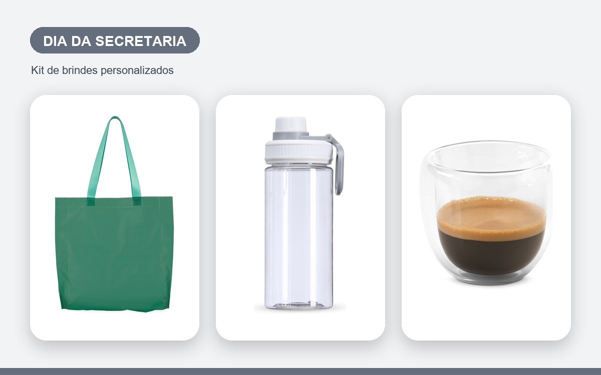 Kit de brindes personalizados — Brindes para o Dia da Secretária: reconheça quem organiza