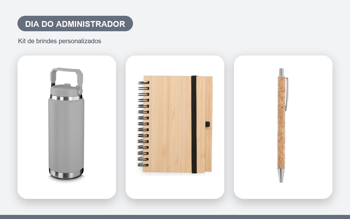 Kit de brindes personalizados — Brindes para o Dia do Administrador: Ideias para Empresas