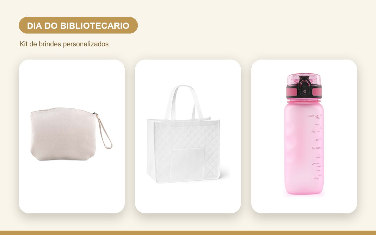 Kit de brindes personalizados — Brindes para o Dia do Bibliotecário: como homenagear