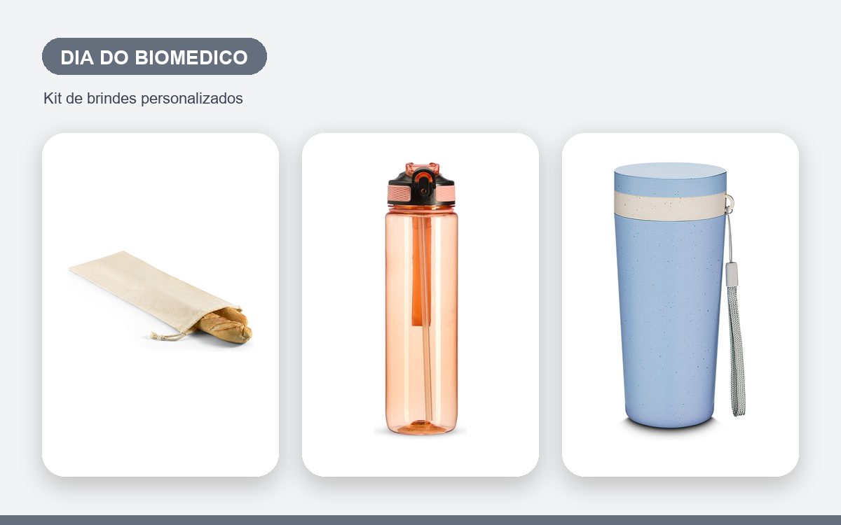 Kit de brindes personalizados — Brindes para o Dia do Biomédico: como homenagear a equipe
