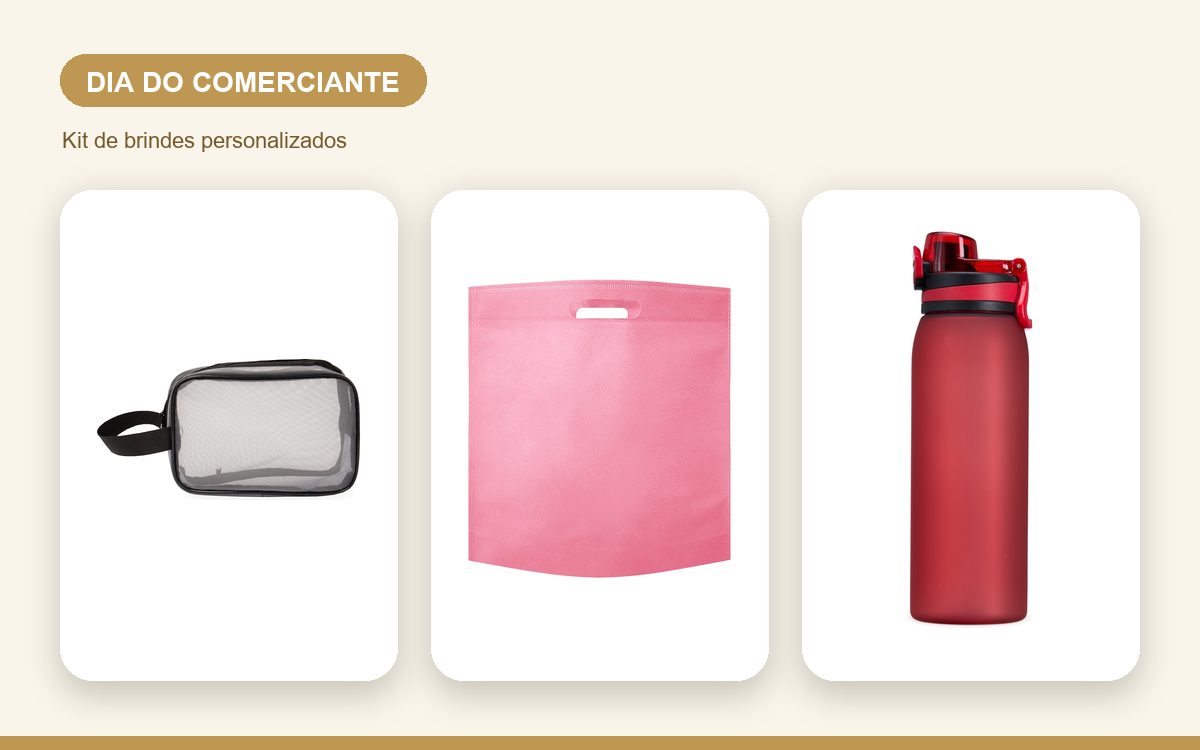 Kit de brindes personalizados — Brindes para o Dia do Comerciante: como homenagear parceiros